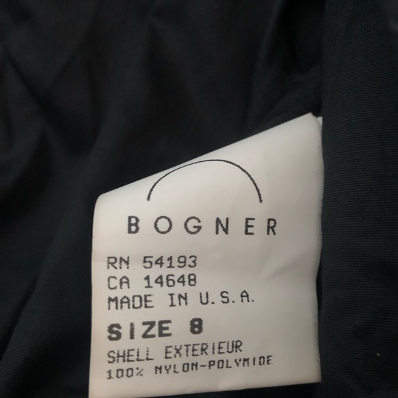 Women’s Winter/Fall Down Bogner Black Ski Jacket Size 8 Silver Hardware RARE! - Picture 7 of 16